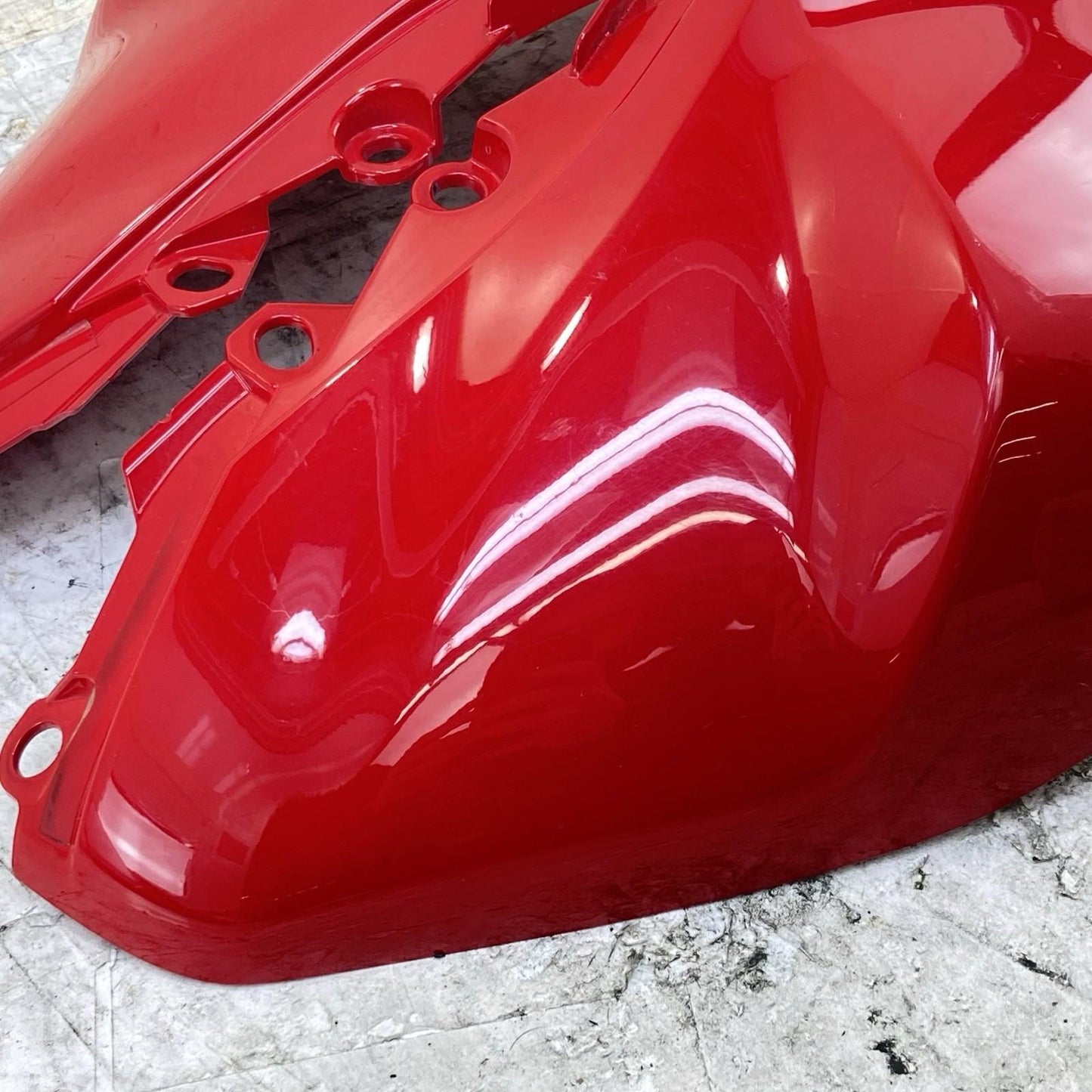 2015 - 2021 YAMAHA YZF R3 TANK SIDE FAIRINGS COVERS COWLS PLASTICS SET PAIR RED