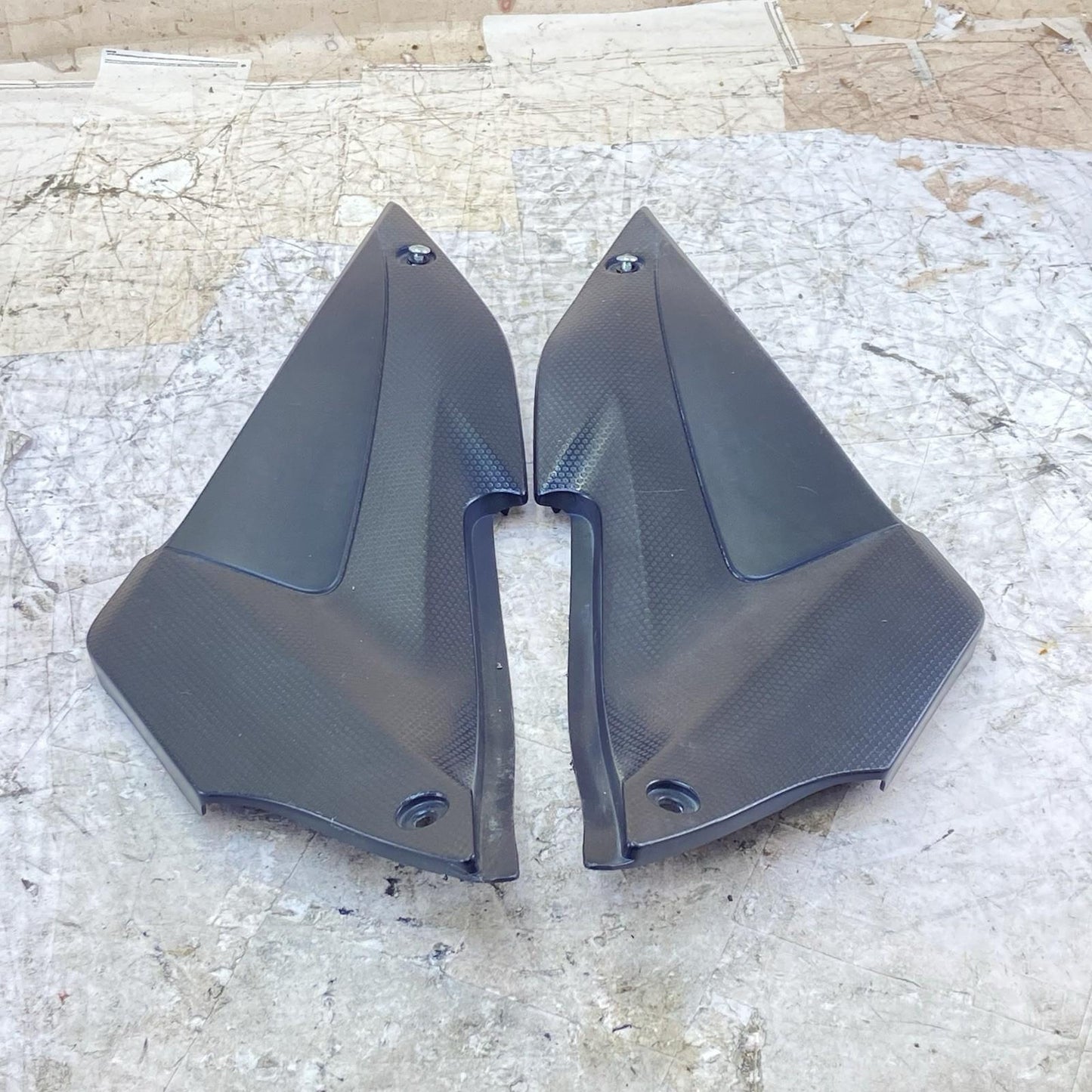 2015 - 2021 YAMAHA YZF R3 SIDE FAIRINGS TRIM COWL COVER PLASTIC PAIR SET BLACK