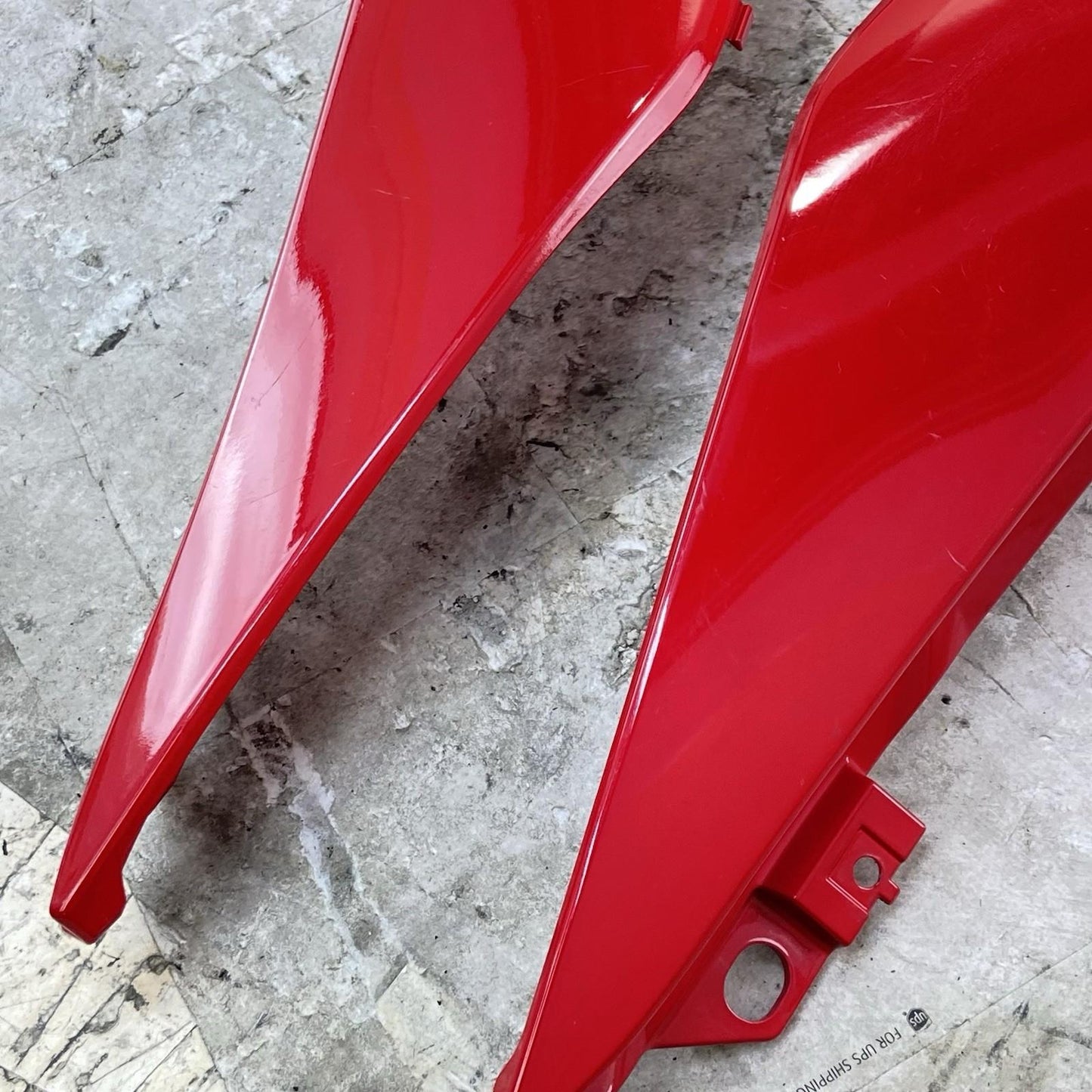 2015 - 2021 YAMAHA YZF R3 REAR TAIL FAIRINGS BACK COWL PLASTICS SET PAIR RED