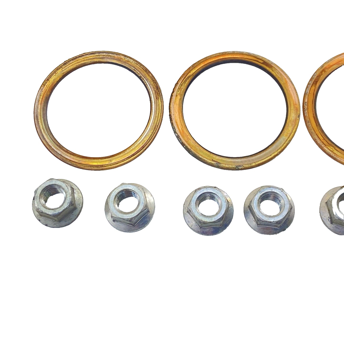 2019 - 2023 KAWASAKI NINJA ZX6R HEADER NUTS BOLTS EXHAUST HARDWARE SET STOCK OEM