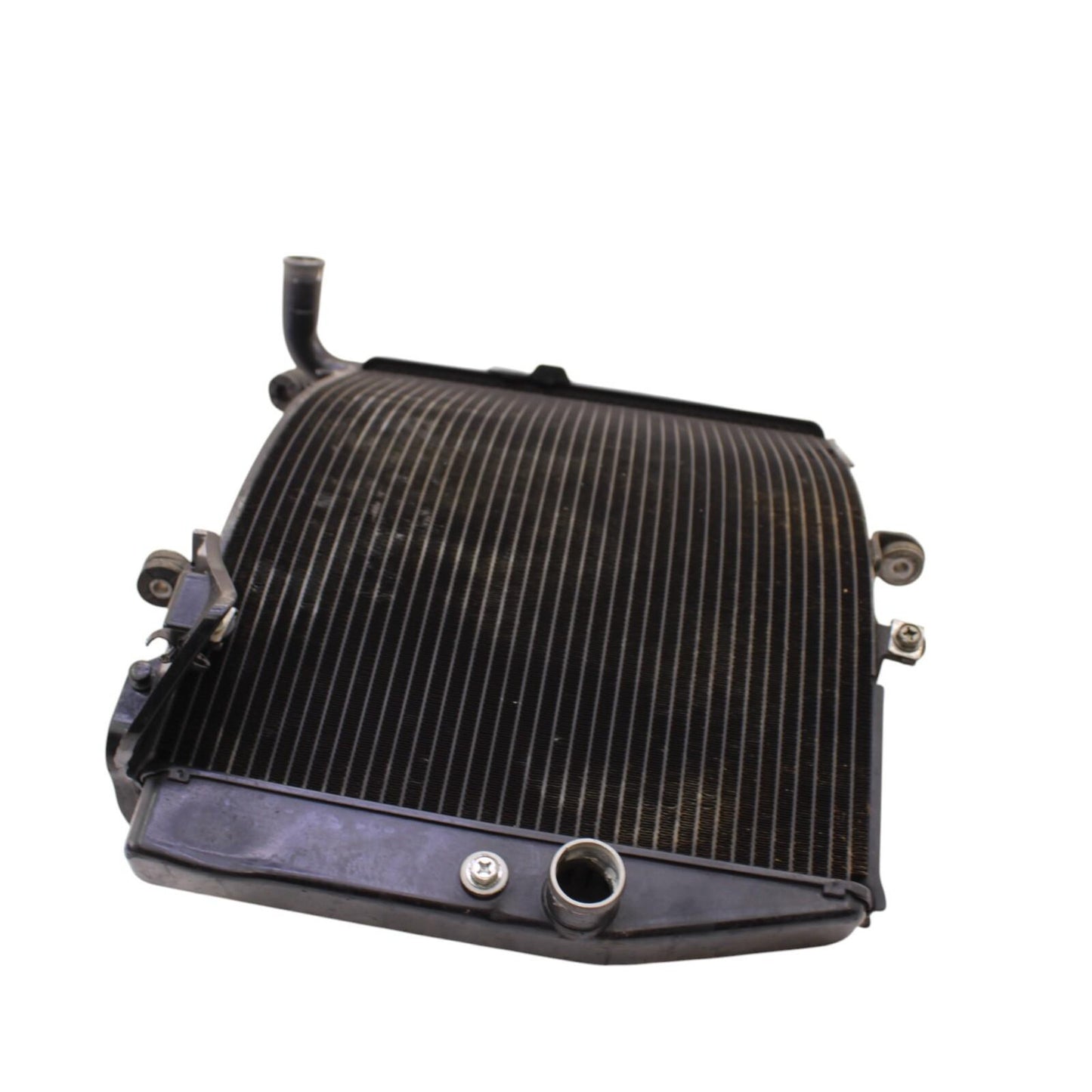 2007 - 2012 HONDA CBR600RR RADIATOR COOLING FAN SYSTEM BLACK STOCK STRAIGHT