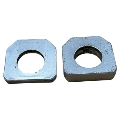 2006 2007 SUZUKI GSXR 600 GSXR 750 REAR AXLE BLOCKS CHAIN ADJUSTER STOCK SILVER
