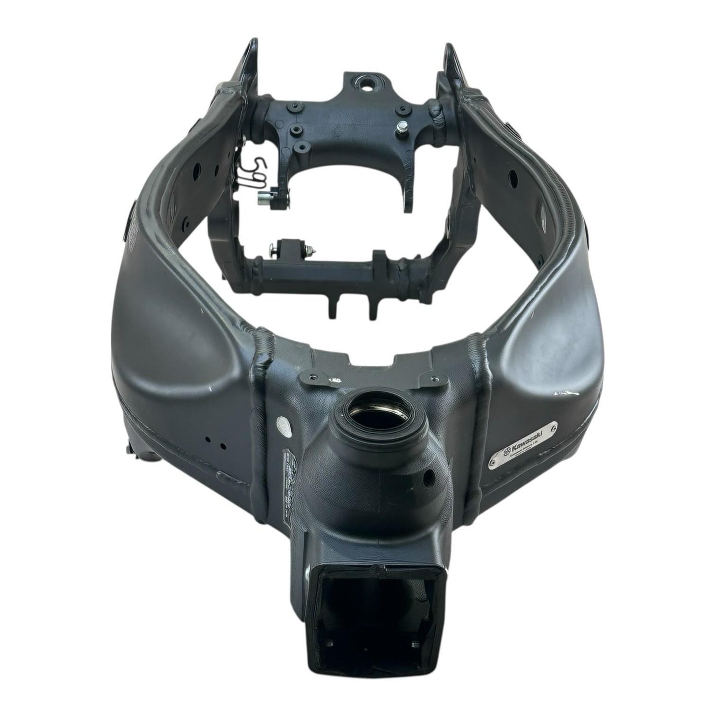 2019 - 2023 KAWASAKI NINJA ZX6R MAIN FRAME CHASSIS BODY BLACK STOCK OEM