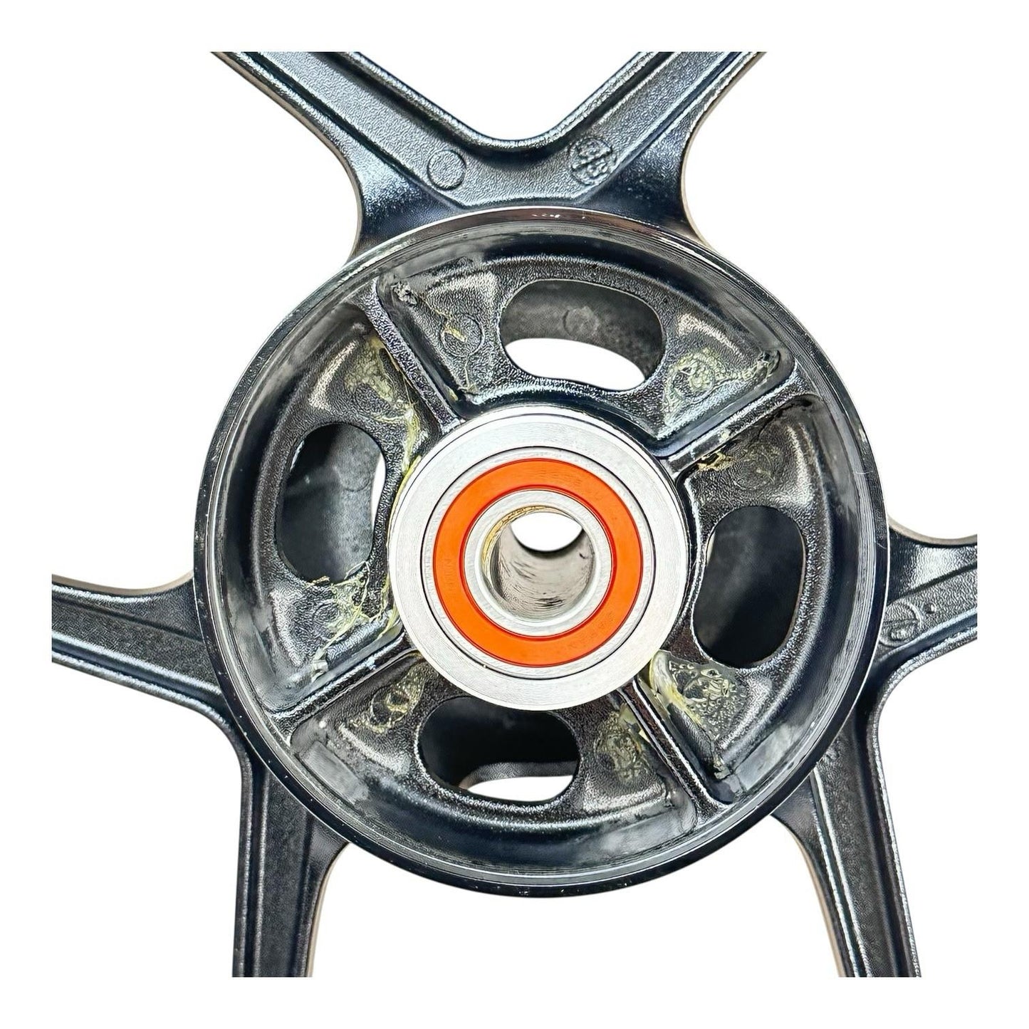 2019 - 2023 KAWASAKI NINJA ZX6R REAR WHEEL RIM BACK TIRE RUBBER BLACK STOCK OEM