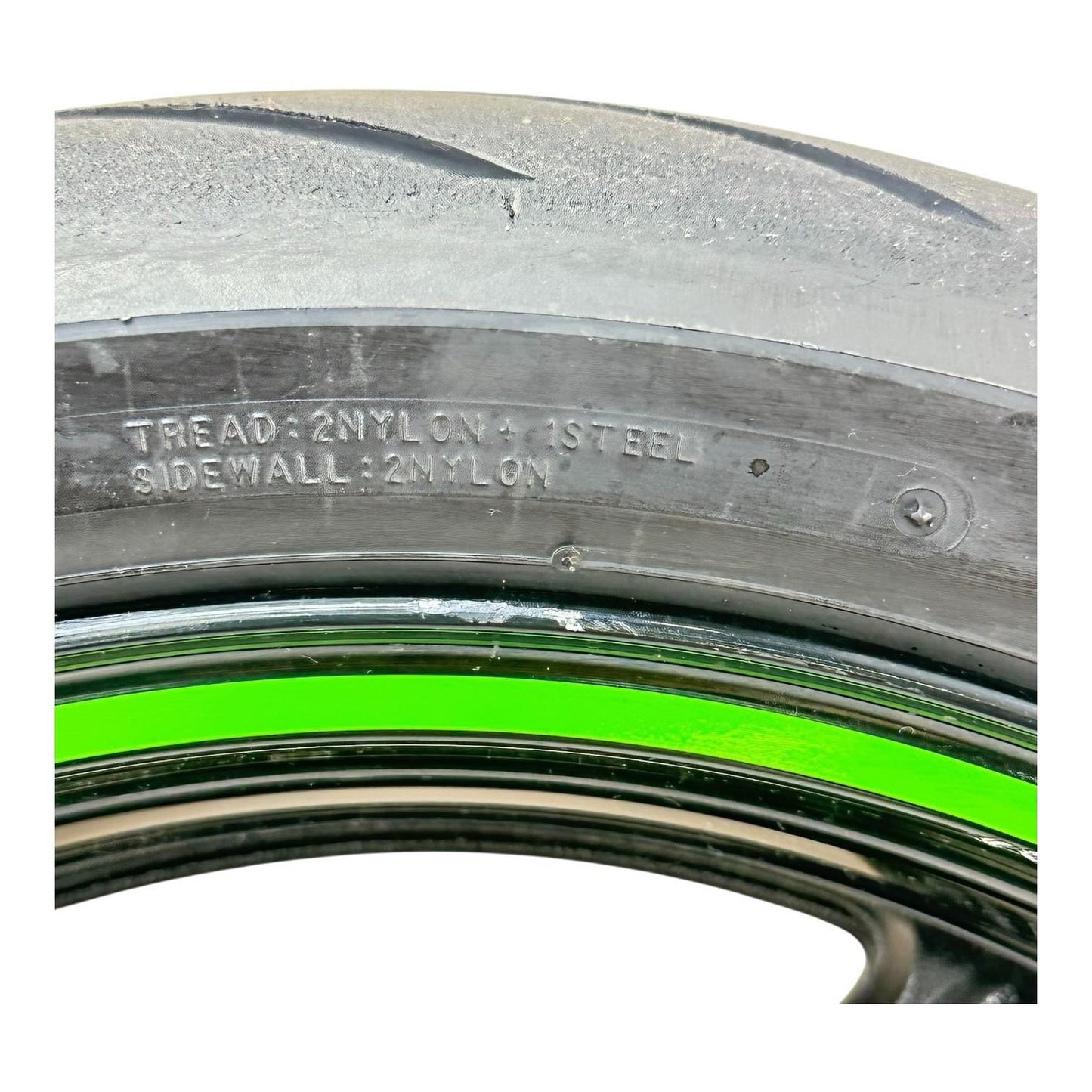 2019 - 2023 KAWASAKI NINJA ZX6R REAR WHEEL RIM BACK TIRE RUBBER BLACK STOCK OEM