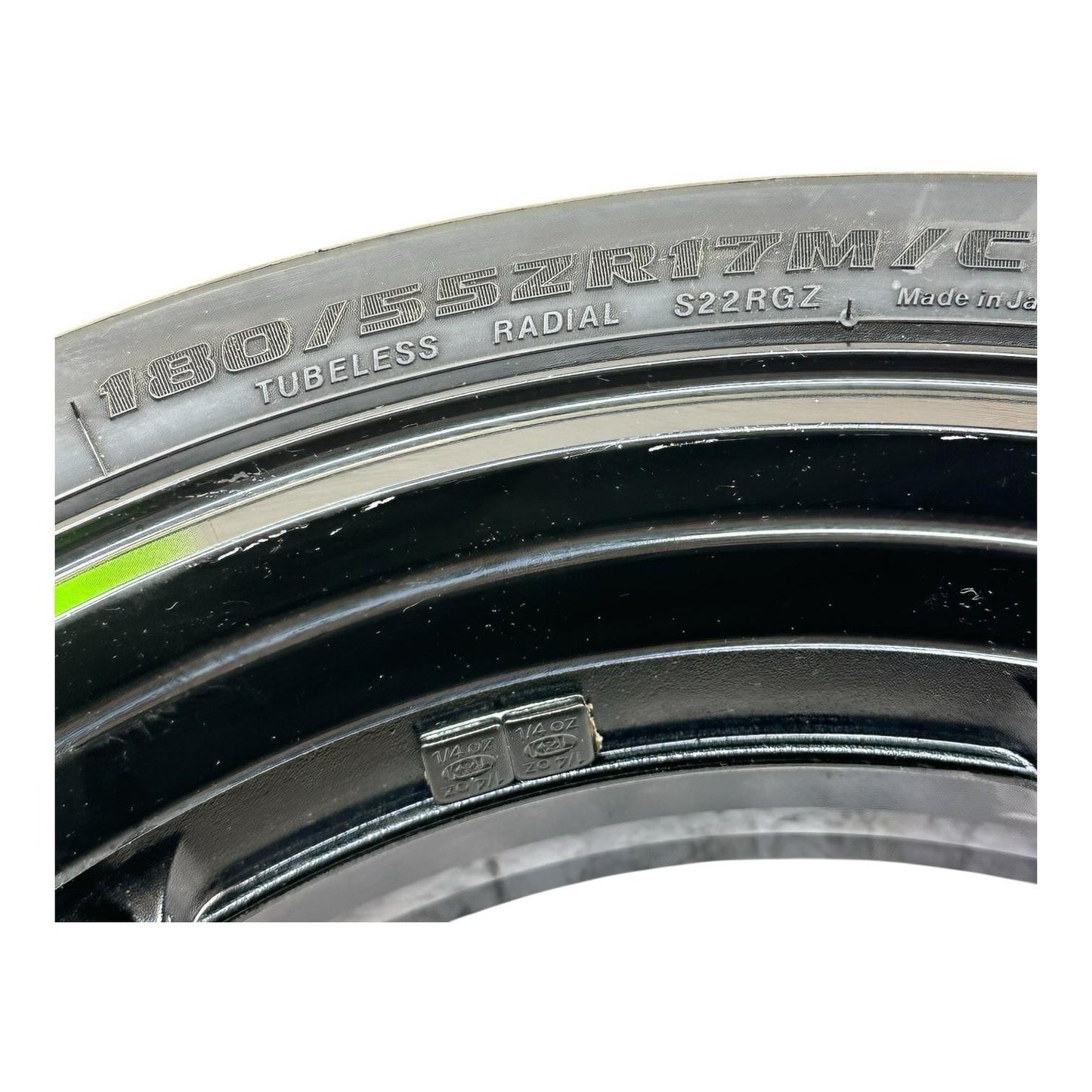 2019 - 2023 KAWASAKI NINJA ZX6R REAR WHEEL RIM BACK TIRE RUBBER BLACK STOCK OEM