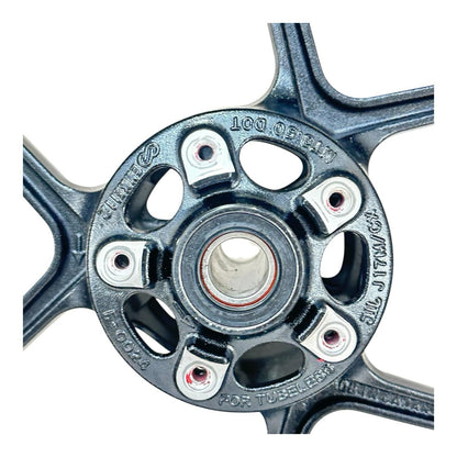 2019 - 2023 KAWASAKI NINJA ZX6R FRONT WHEEL RIM TIRE RUBBER BLACK STOCK OEM