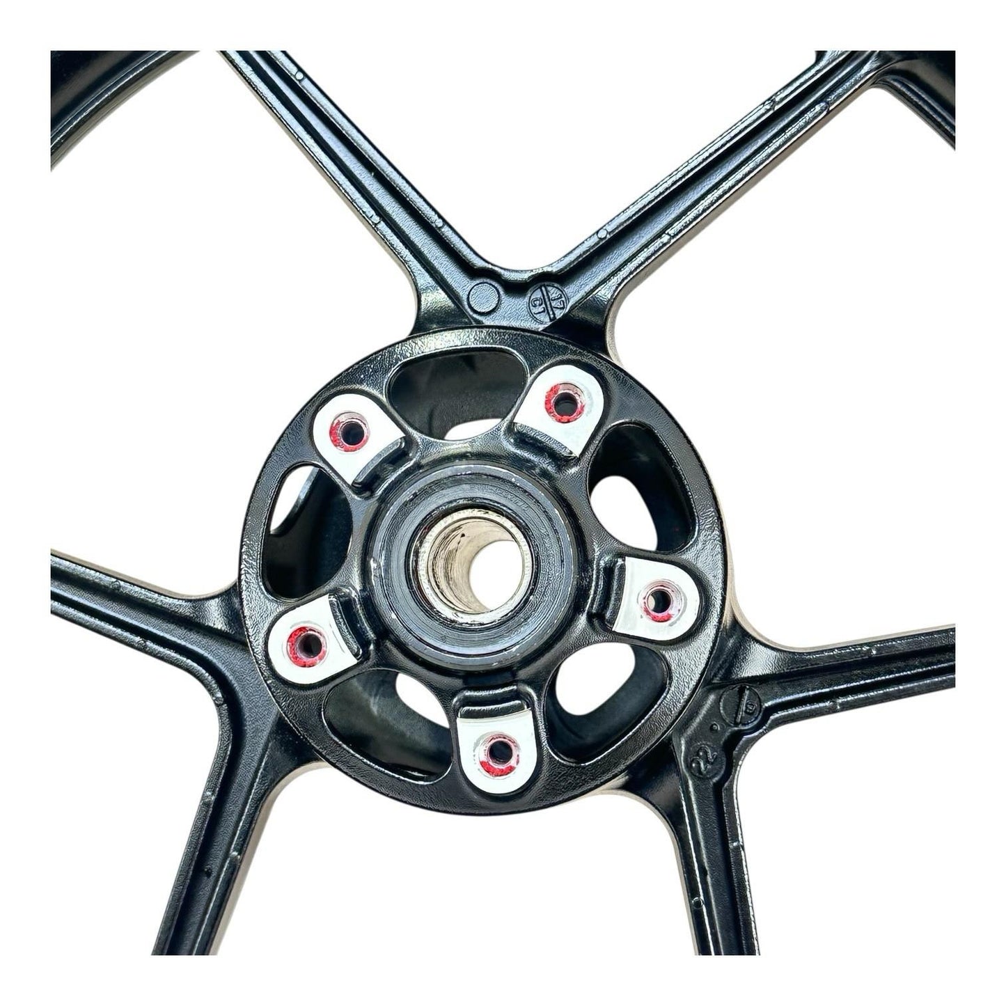 2019 - 2023 KAWASAKI NINJA ZX6R FRONT WHEEL RIM TIRE RUBBER BLACK STOCK OEM