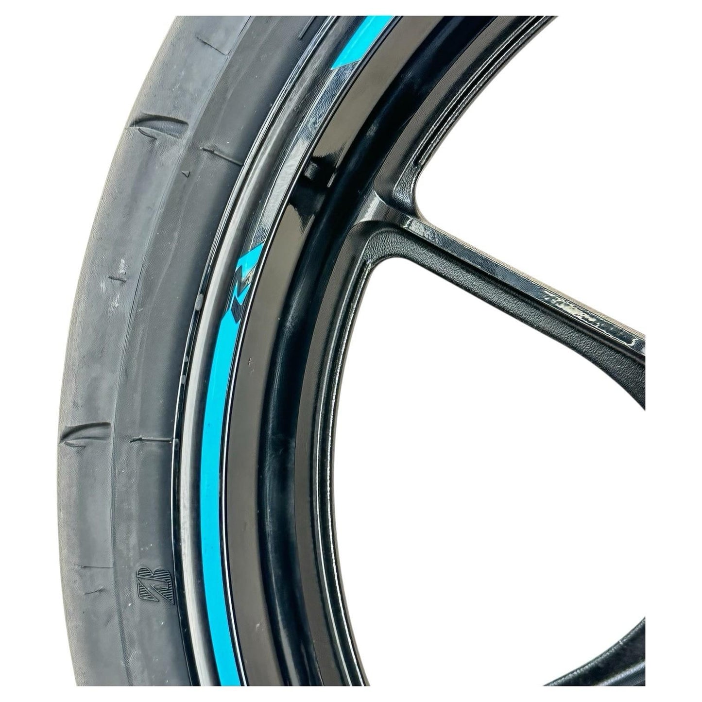 2017 - 2025 SUZUKI GSXR 1000 FRONT WHEEL RIM TIRE RUBBER BLACK STOCK OEM