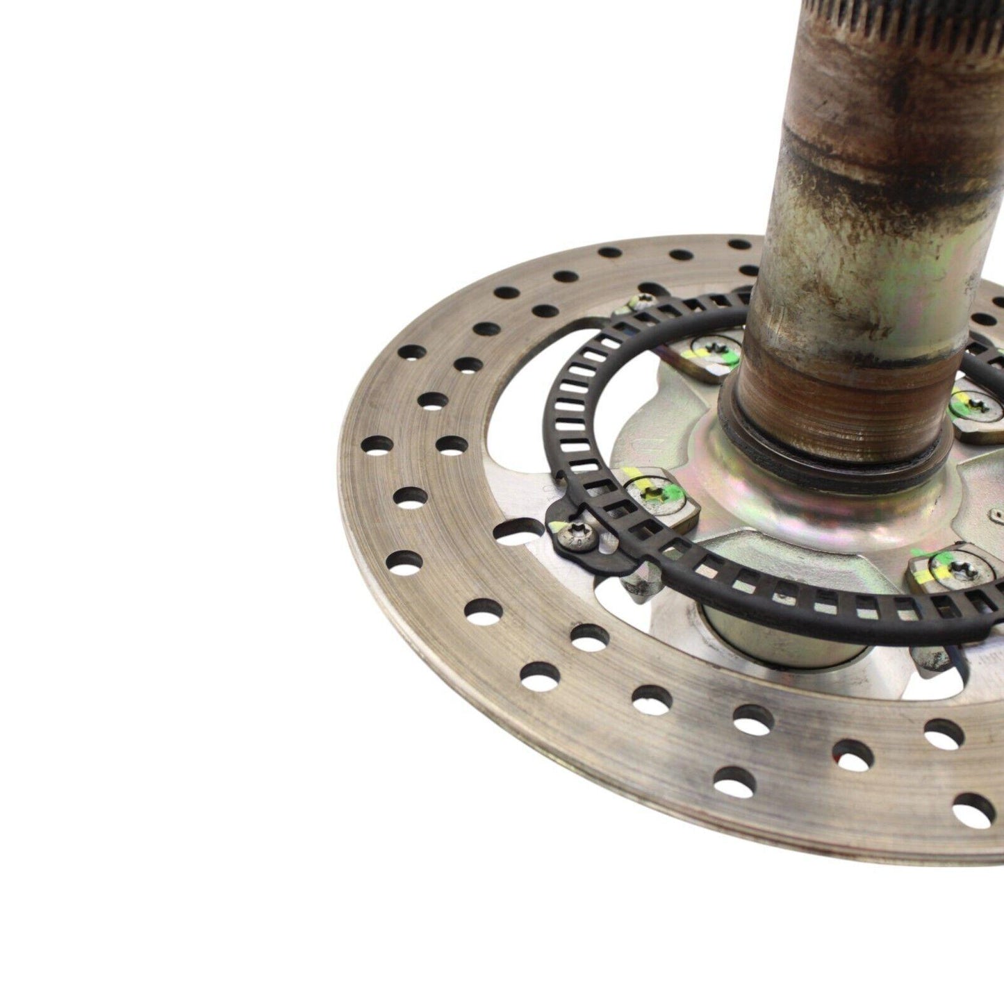 2020 - 2024 DUCATI PANIGALE V2 REAR AXLE WHEEL SPINDLE HUB W ROTOR SILVER