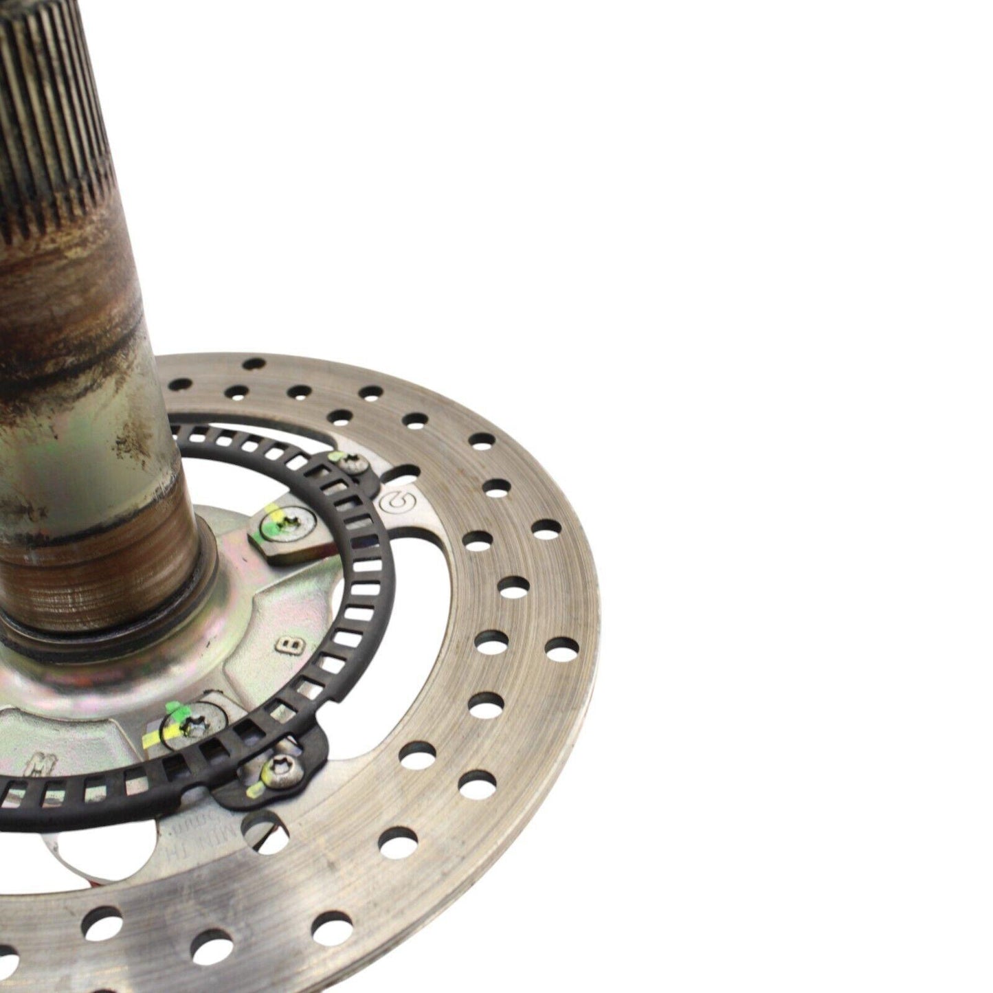 2020 - 2024 DUCATI PANIGALE V2 REAR AXLE WHEEL SPINDLE HUB W ROTOR SILVER