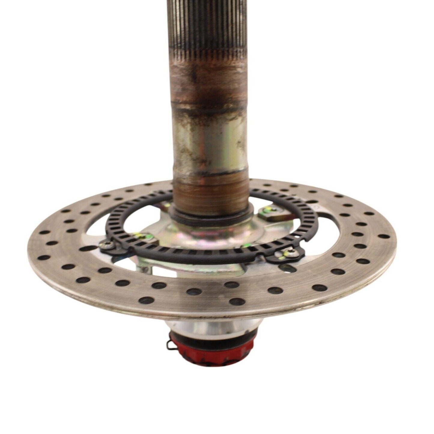 2020 - 2024 DUCATI PANIGALE V2 REAR AXLE WHEEL SPINDLE HUB W ROTOR SILVER