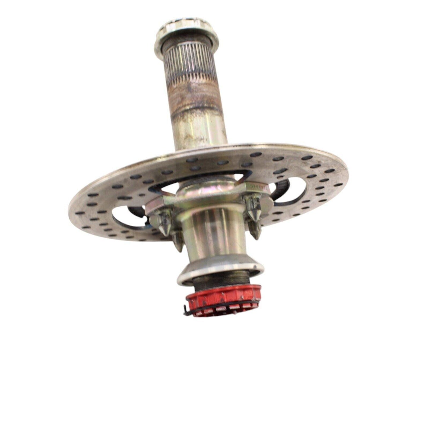 2020 - 2024 DUCATI PANIGALE V2 REAR AXLE WHEEL SPINDLE HUB W ROTOR SILVER