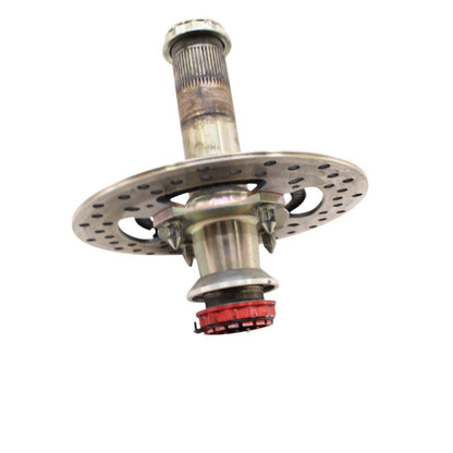 2020 - 2024 DUCATI PANIGALE V2 REAR AXLE WHEEL SPINDLE HUB W ROTOR SILVER