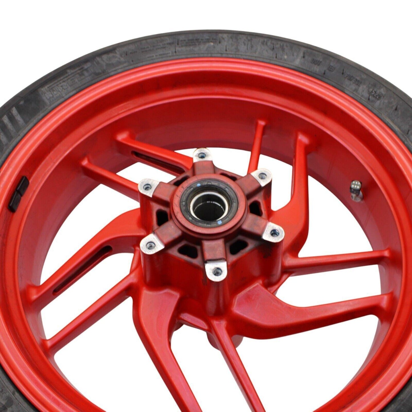 2016 - 2019 DUCATI PANIGALE 959 REAR WHEEL RED RIM TIRE STOCK STRAIGHT