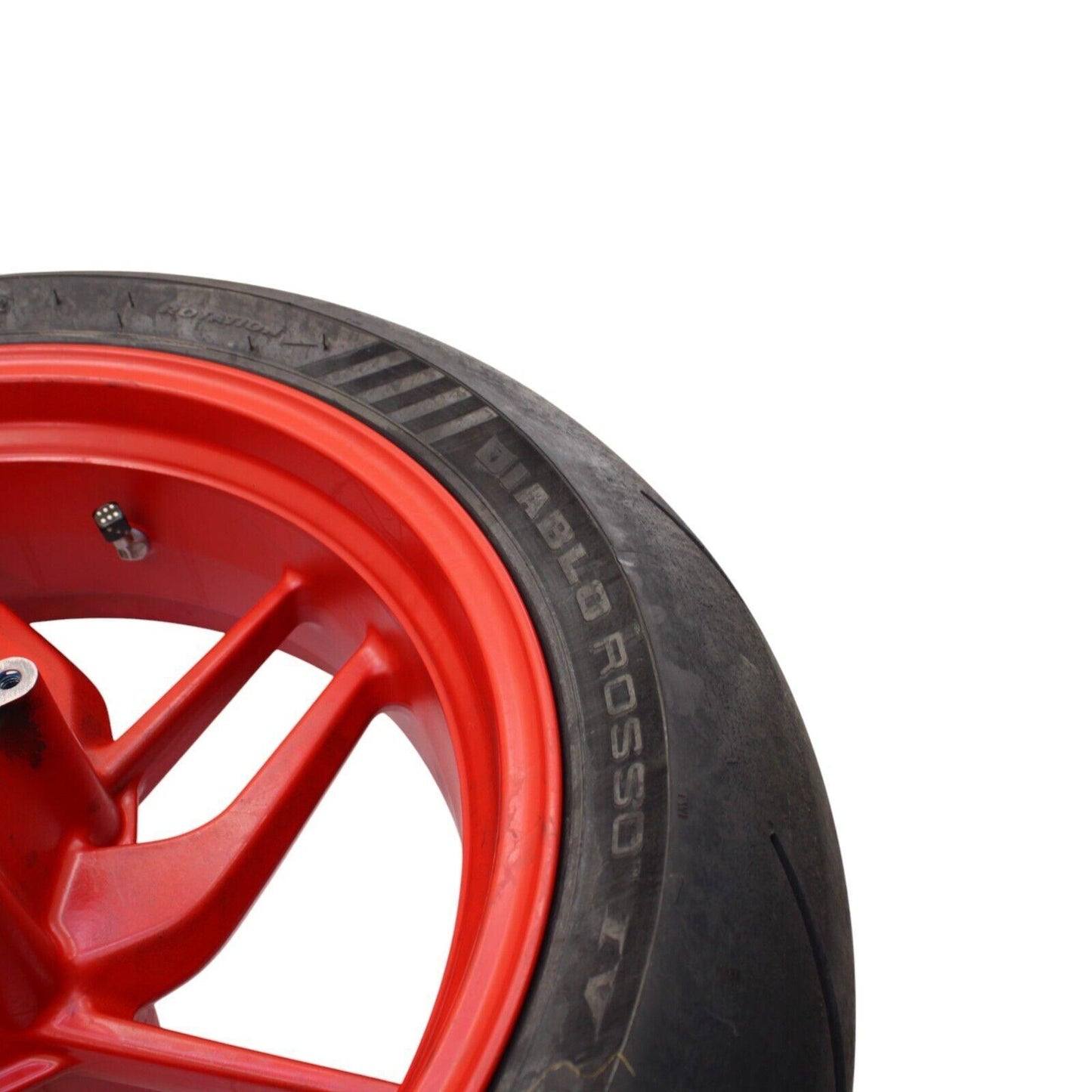 2016 - 2019 DUCATI PANIGALE 959 REAR WHEEL RED RIM TIRE STOCK STRAIGHT