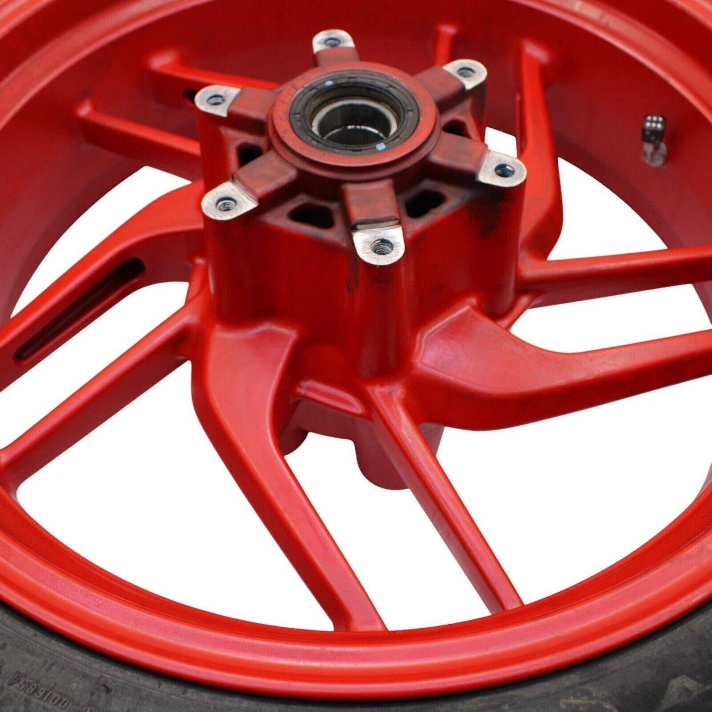 2016 - 2019 DUCATI PANIGALE 959 REAR WHEEL RED RIM TIRE STOCK STRAIGHT