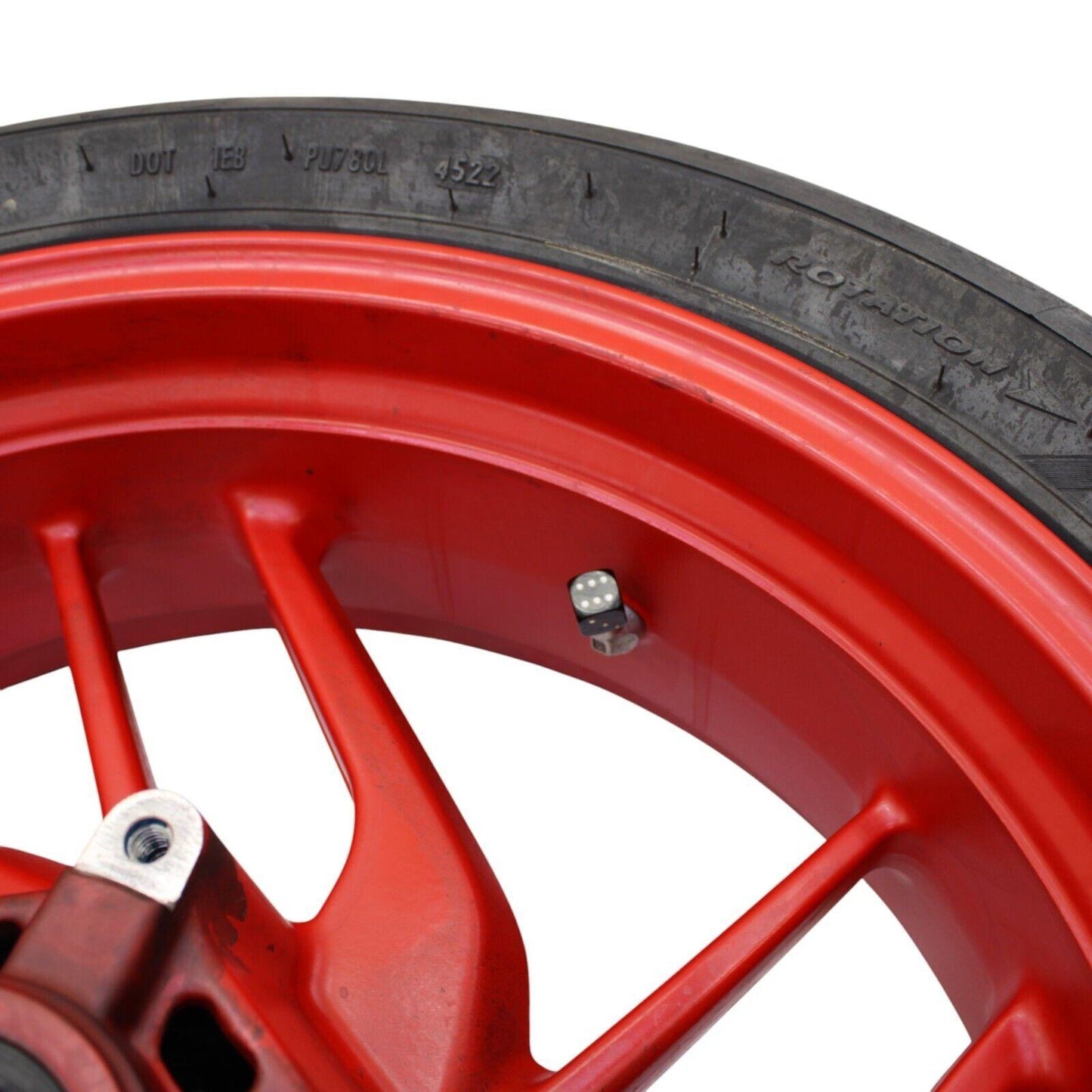 2016 - 2019 DUCATI PANIGALE 959 REAR WHEEL RED RIM TIRE STOCK STRAIGHT