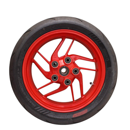 2016 - 2019 DUCATI PANIGALE 959 REAR WHEEL RED RIM TIRE STOCK STRAIGHT
