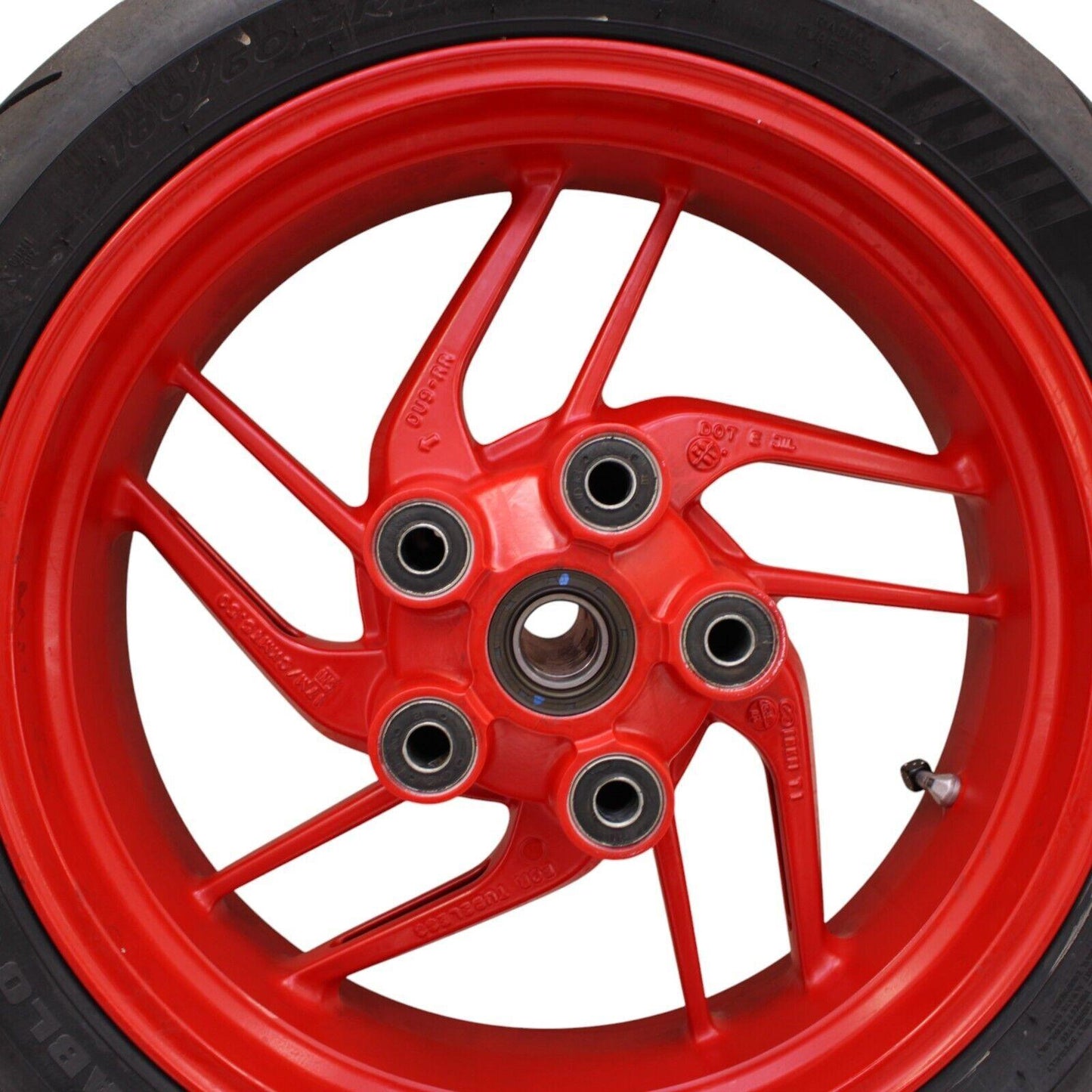 2016 - 2019 DUCATI PANIGALE 959 REAR WHEEL RED RIM TIRE STOCK STRAIGHT