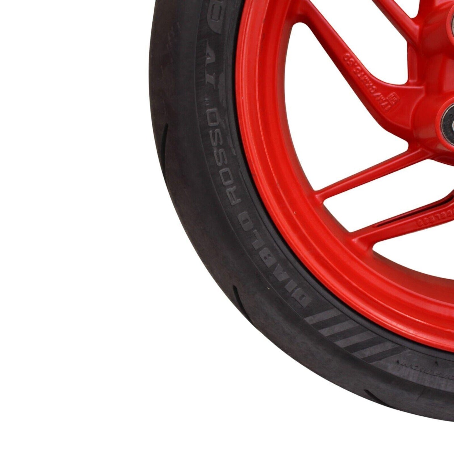 2016 - 2019 DUCATI PANIGALE 959 REAR WHEEL RED RIM TIRE STOCK STRAIGHT