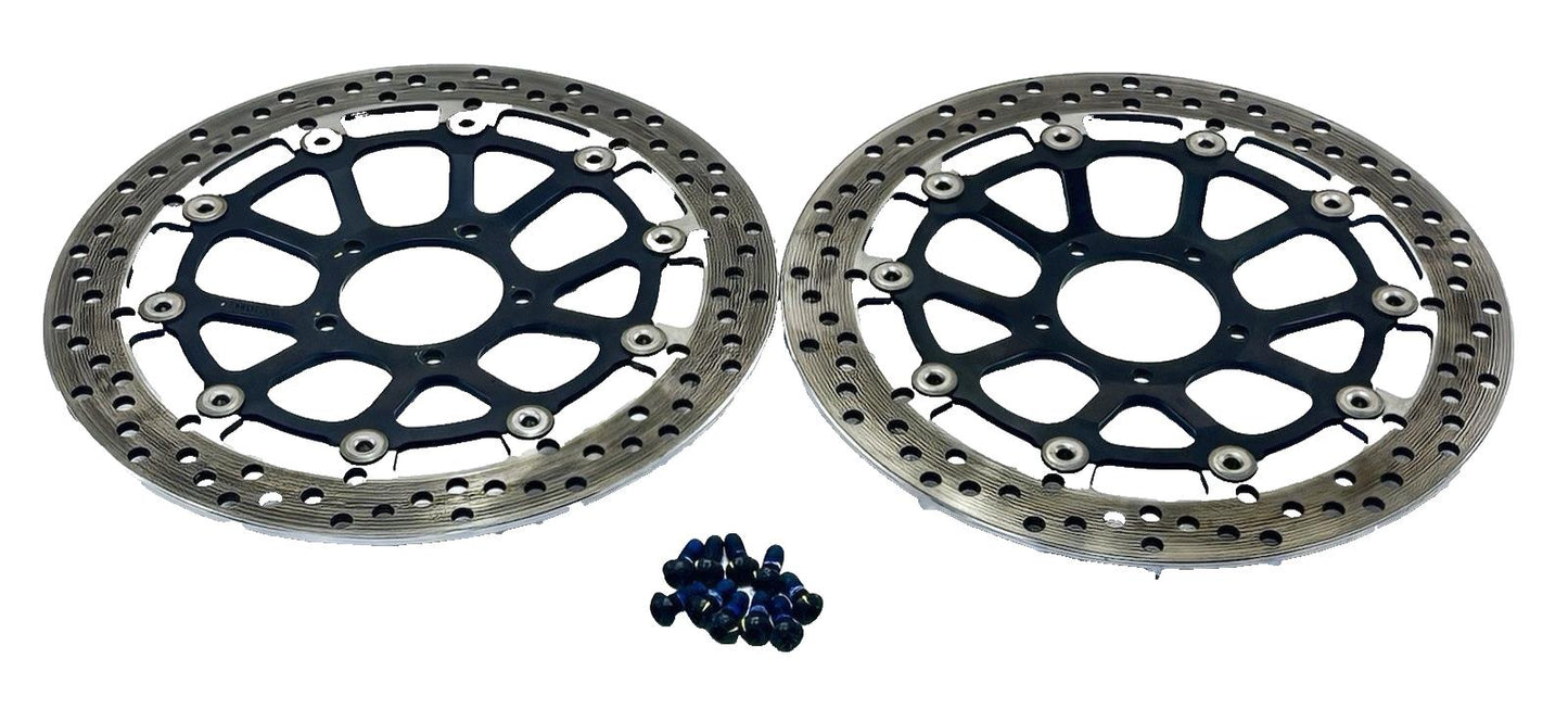 2016 - 2019 DUCATI 959 PANIGALE FRONT BRAKE ROTORS DISC SET PAIR BOLTS BREMBO