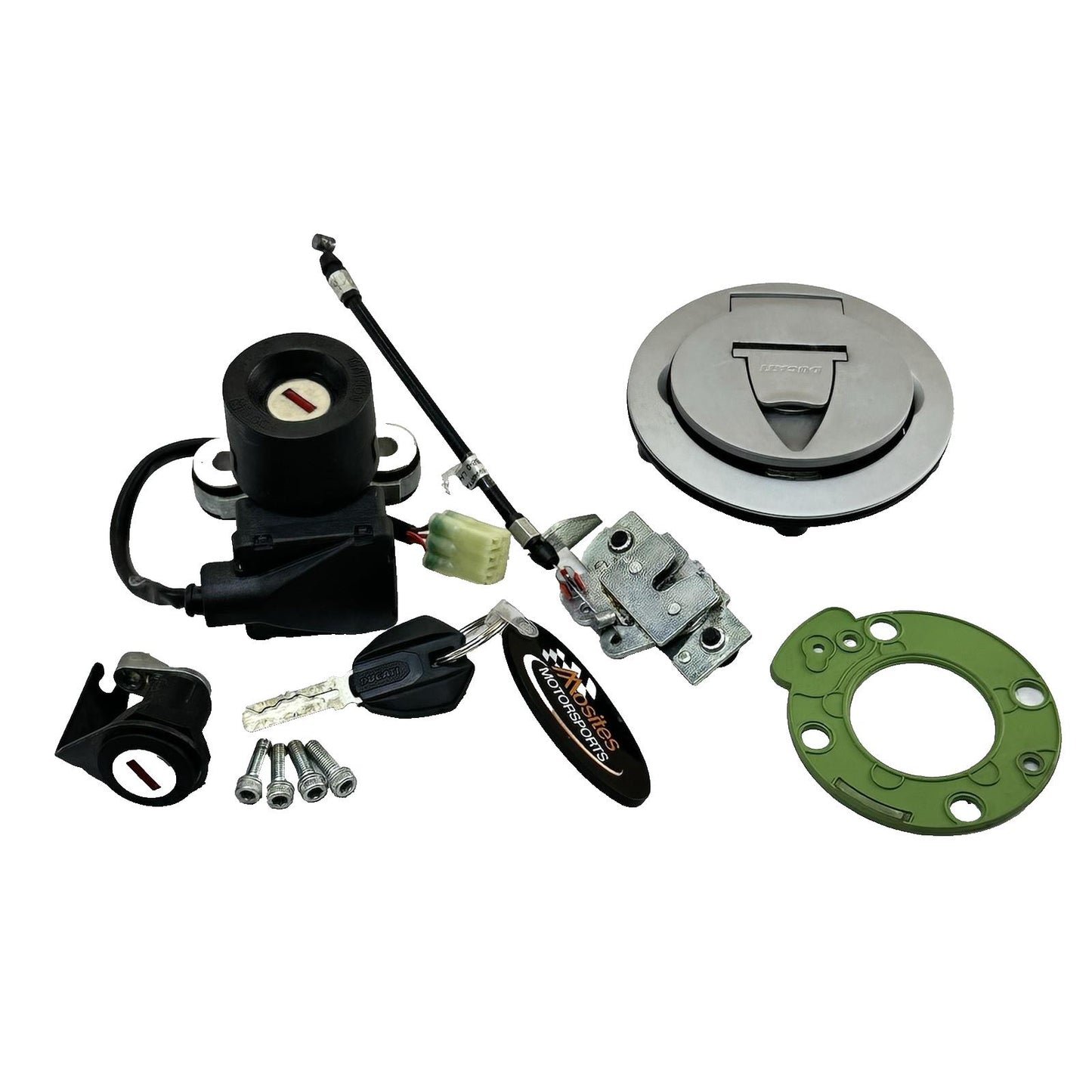 2016 - 2019 DUCATI 959 PANIGALE IGNITION LOCK SET KEY GAS CAP FUEL SEAT LATCH