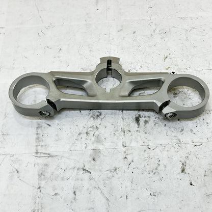 2016 - 2019 DUCATI 959 PANIGALE UPPER TRIPLE TREE FRONT FORK CLAMP SILVER STOCK