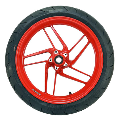 2016 - 2019 DUCATI 959 PANIGALE FRONT WHEEL RIM TIRE RUBBER RED STOCK OEM