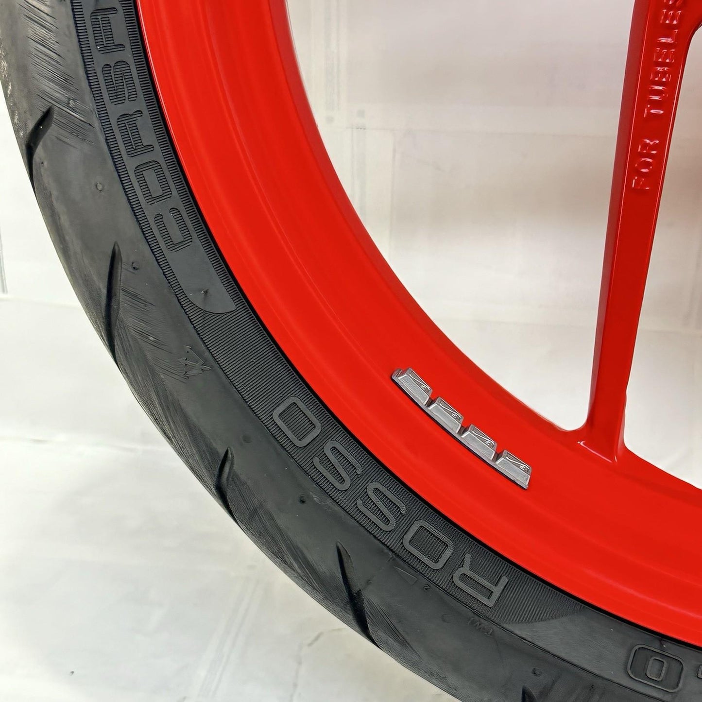 2016 - 2019 DUCATI 959 PANIGALE FRONT WHEEL RIM TIRE RUBBER RED STOCK OEM