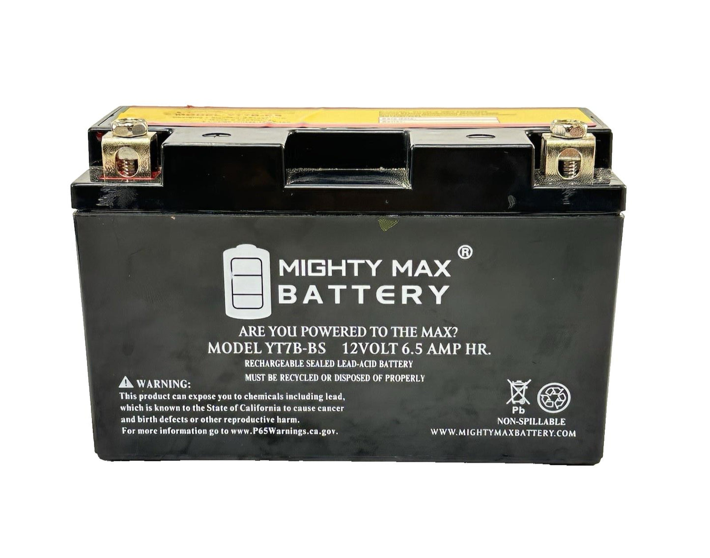 2016 - 2019 DUCATI 959 PANIGALE MIGHTY MAX BATTERY YT7B-BS 12 VOLT 6.5 AMP HR.