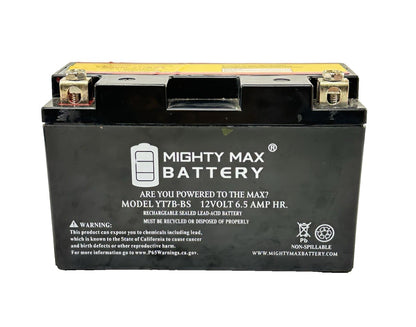 2016 - 2019 DUCATI 959 PANIGALE MIGHTY MAX BATTERY YT7B-BS 12 VOLT 6.5 AMP HR.