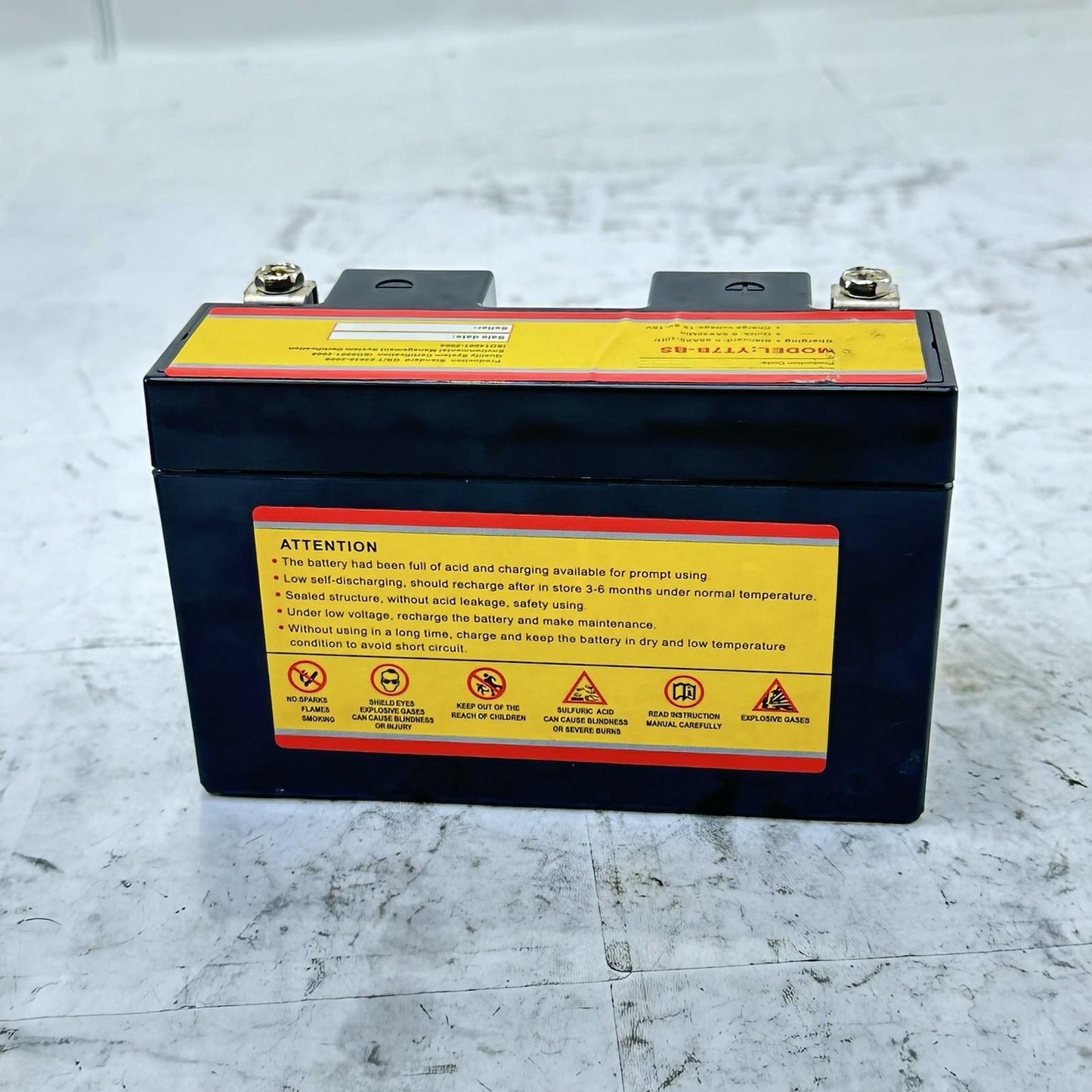 2016 - 2019 DUCATI 959 PANIGALE MIGHTY MAX BATTERY YT7B-BS 12 VOLT 6.5 AMP HR.