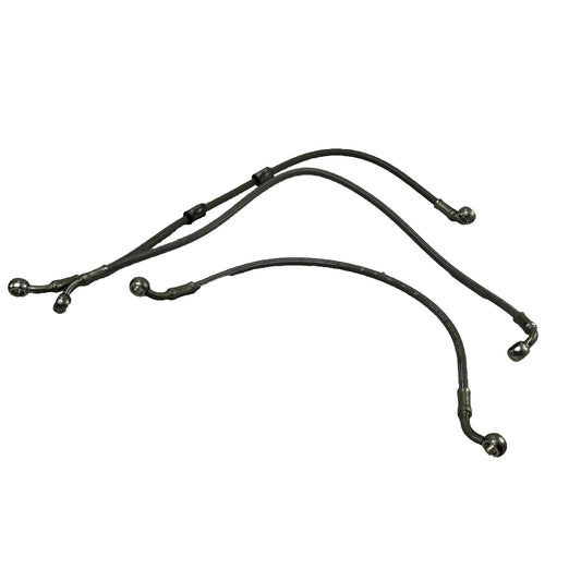 2013 - 2017 TRIUMPH DAYTONA 675 BRAKE LINES BRAIDED SET CALIPER HOSES STOCK OEM