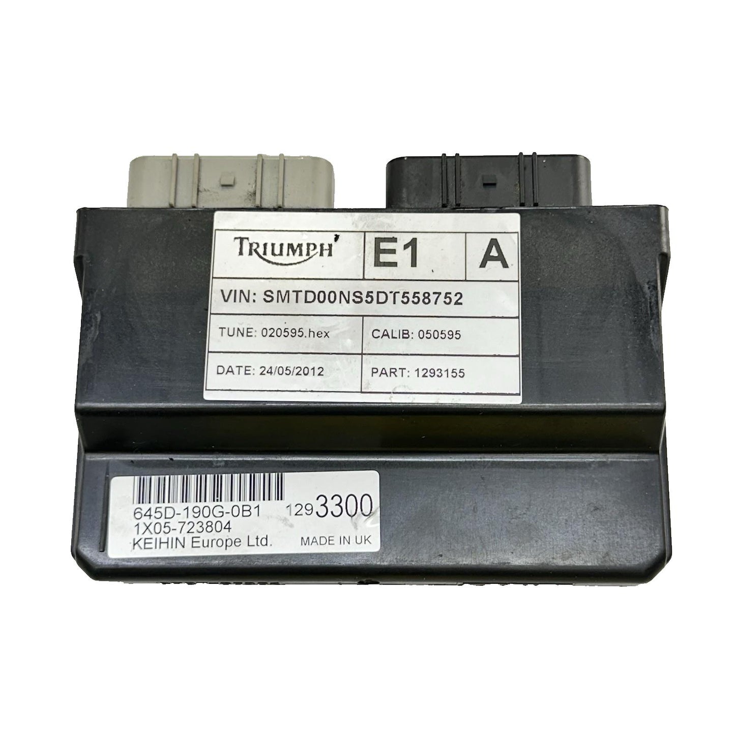 2013 - 2017 TRIUMPH DAYTONA 675 ECU ELECTRICAL CONTROL UNIT COMPUTER CDI MODULE