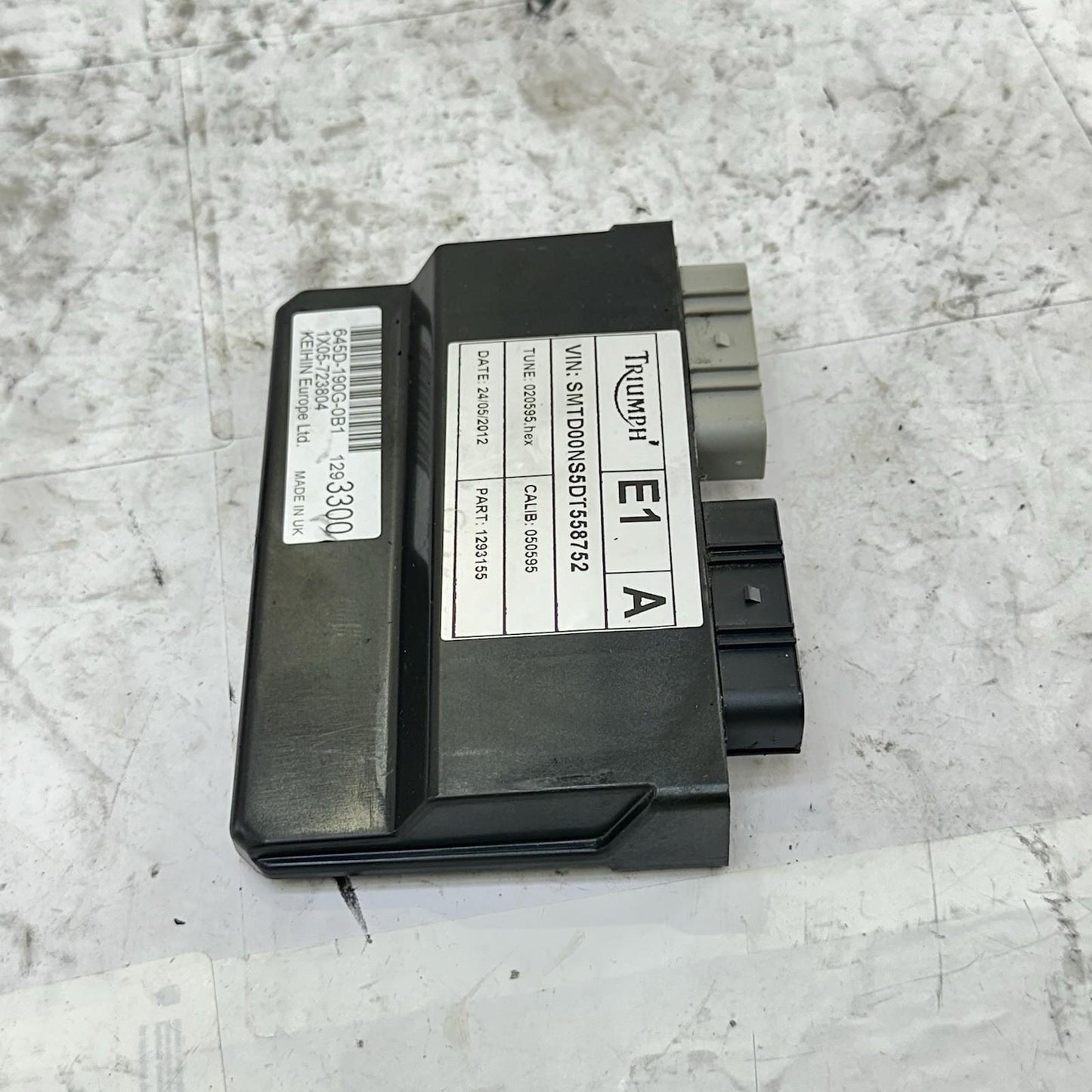 2013 - 2017 TRIUMPH DAYTONA 675 ECU ELECTRICAL CONTROL UNIT COMPUTER CDI MODULE