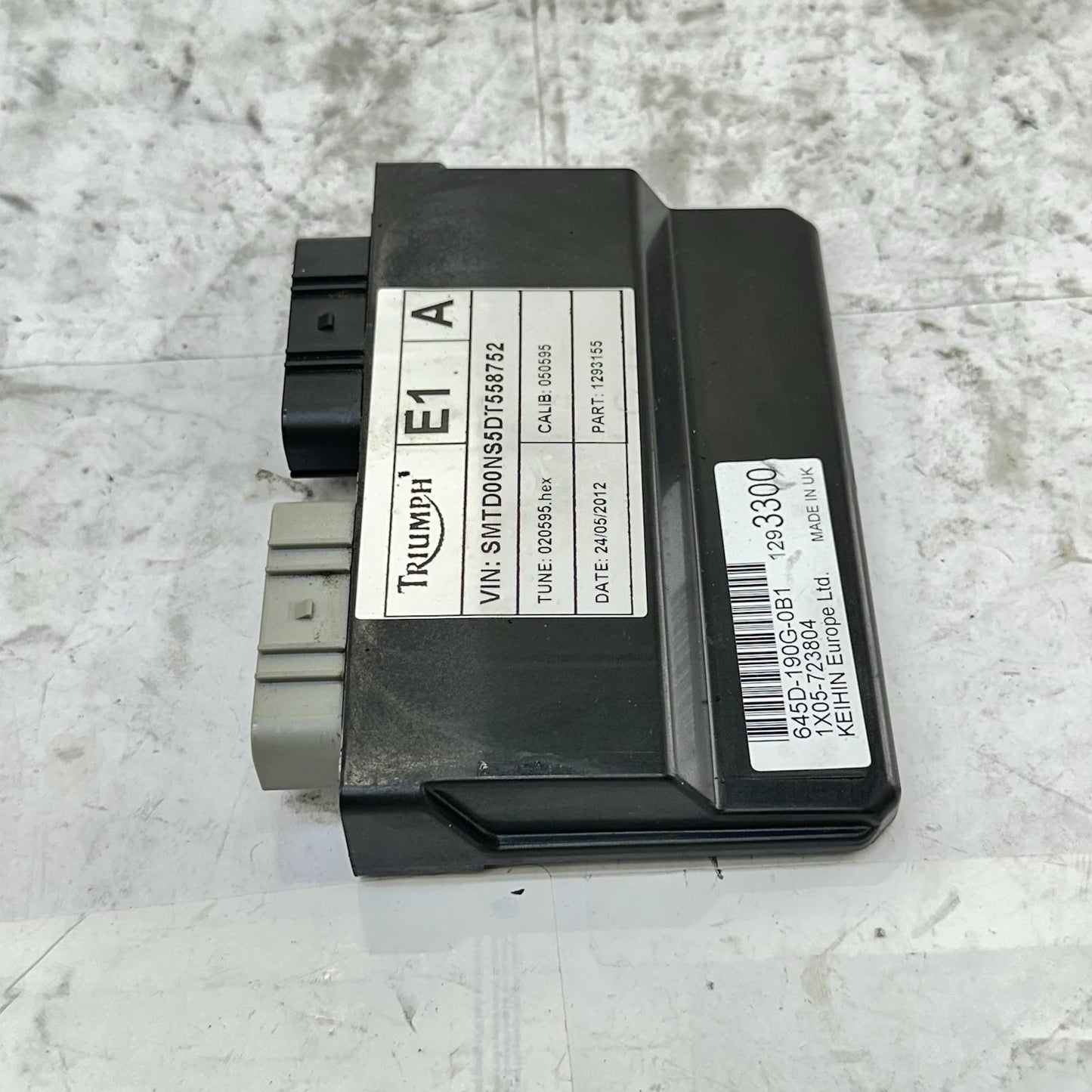 2013 - 2017 TRIUMPH DAYTONA 675 ECU ELECTRICAL CONTROL UNIT COMPUTER CDI MODULE