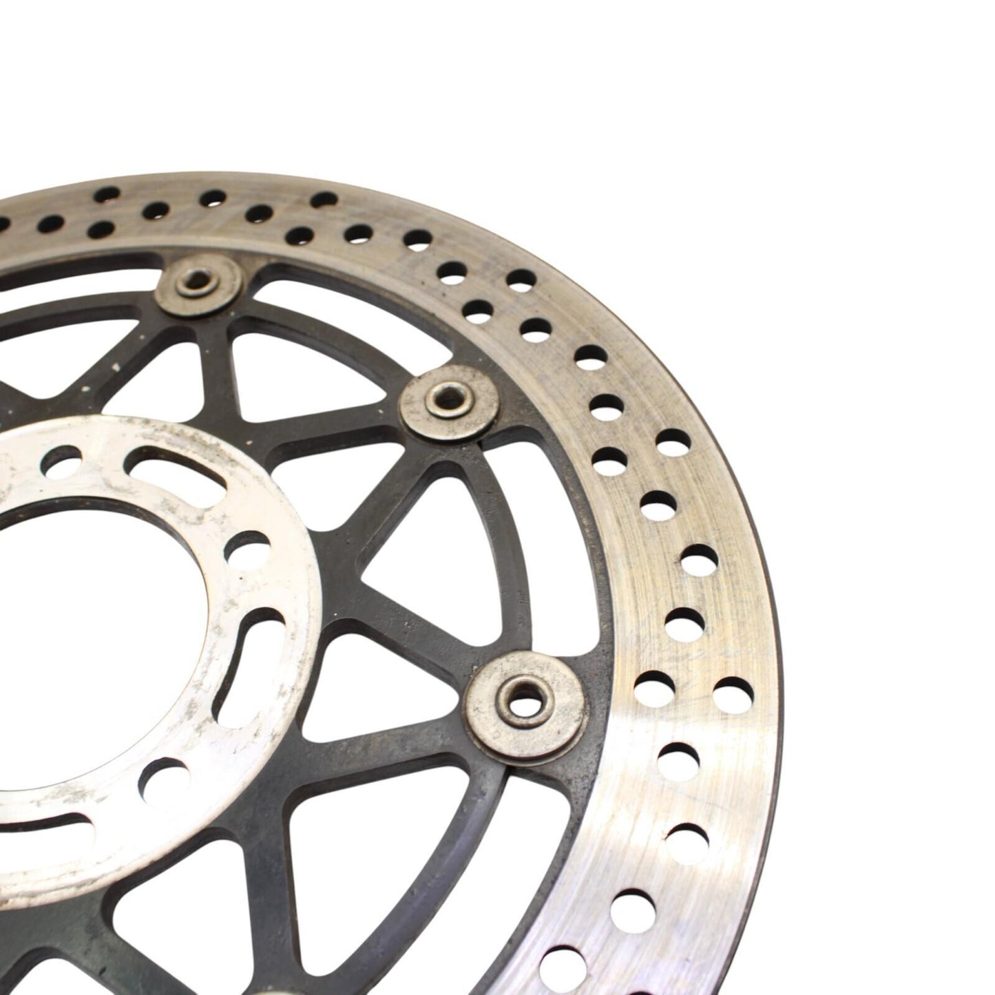 2003 2004 SUZUKI GSXR1000 FRONT BRAKE ROTORS SILVER STOCK LEFT RIGHT OE (5.72)