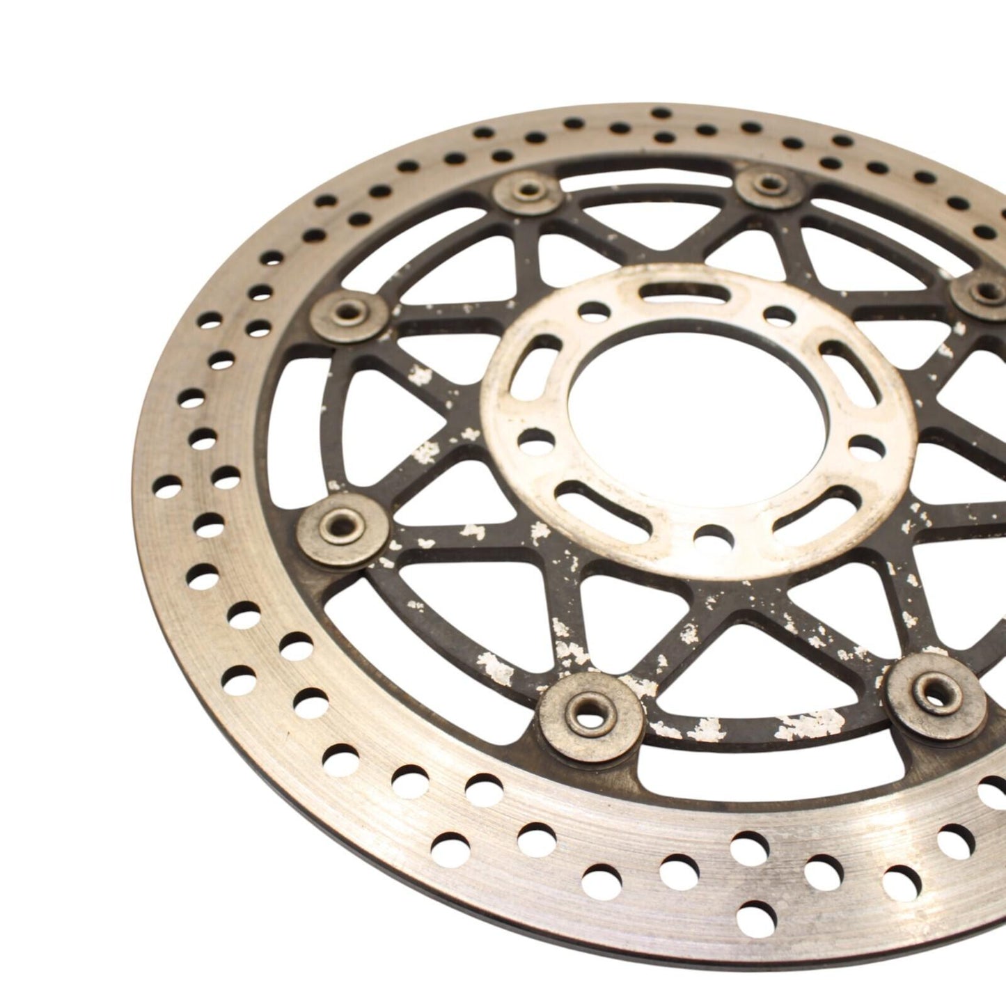 2003 2004 SUZUKI GSXR1000 FRONT BRAKE ROTORS SILVER STOCK LEFT RIGHT OE (5.72)