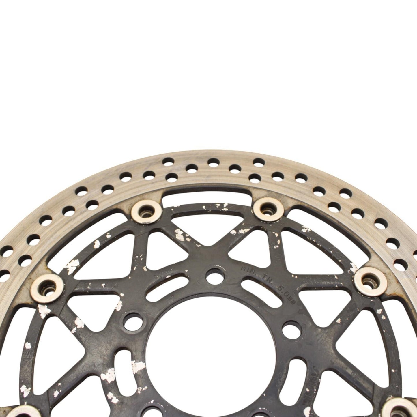 2003 2004 SUZUKI GSXR1000 FRONT BRAKE ROTORS SILVER STOCK LEFT RIGHT OE (5.72)