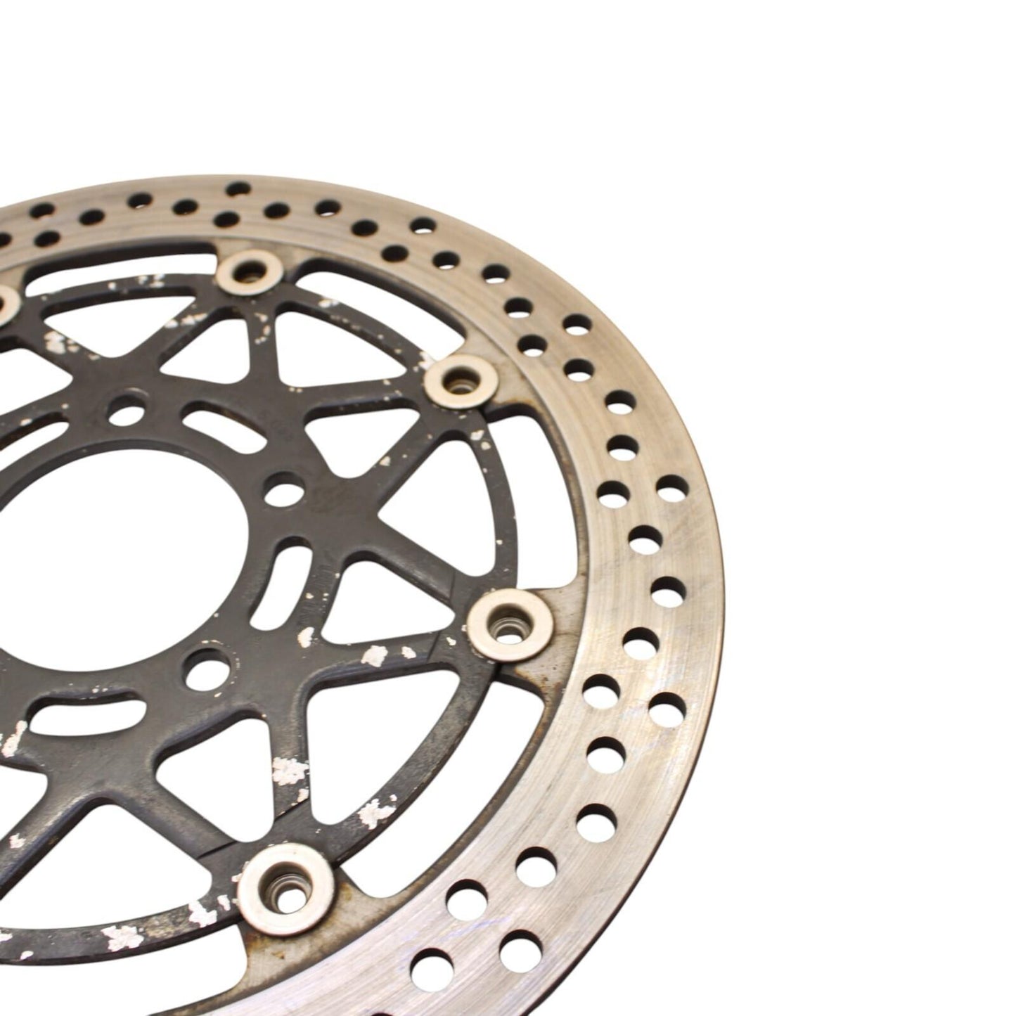 2003 2004 SUZUKI GSXR1000 FRONT BRAKE ROTORS SILVER STOCK LEFT RIGHT OE (5.72)