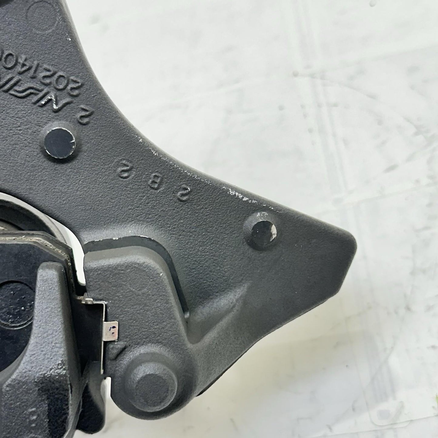 2013 - 2017 TRIUMPH DAYTONA 675 REAR BRAKE CALIPER BACK WHEEL BRACKET MOUNT OEM