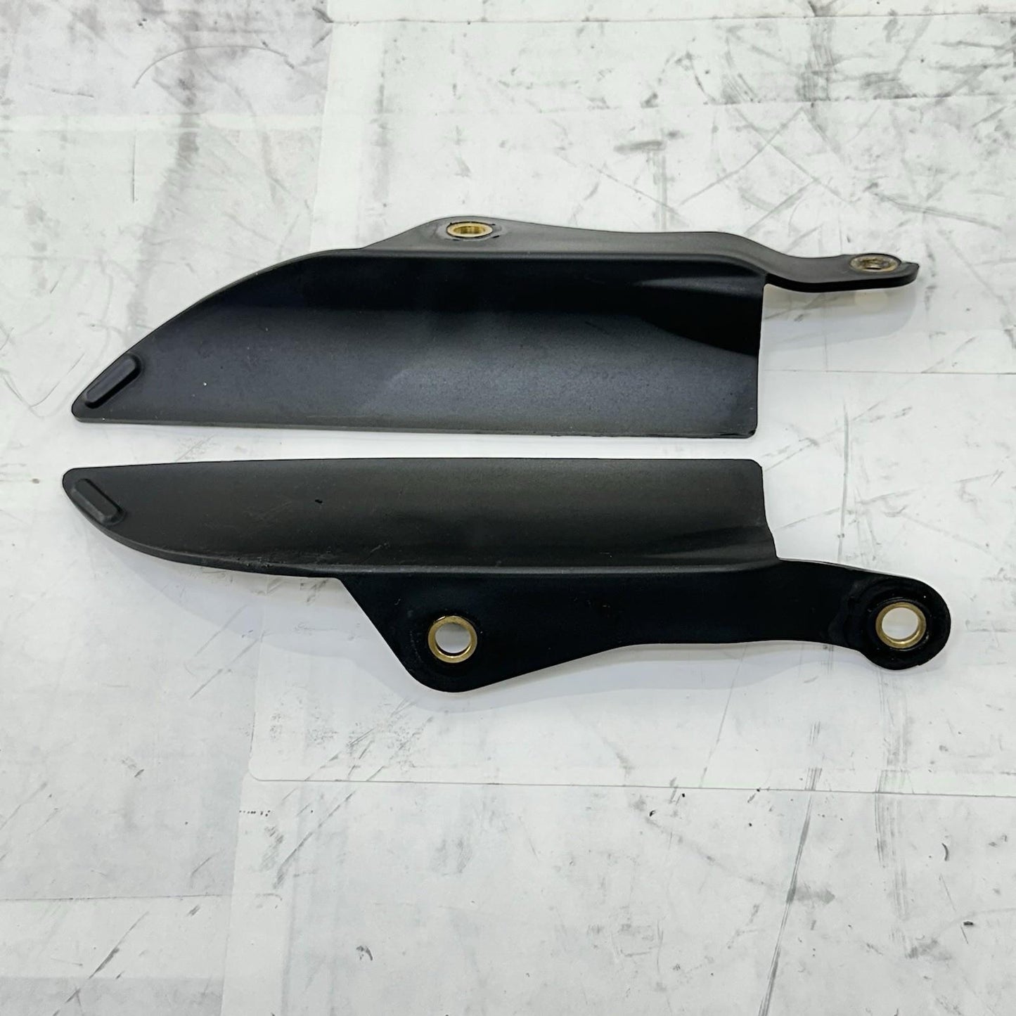 2013 - 2017 TRIUMPH DAYTONA 675 FRONT FORK GUARDS PROTECTORS FENDERS PLASTIC SET