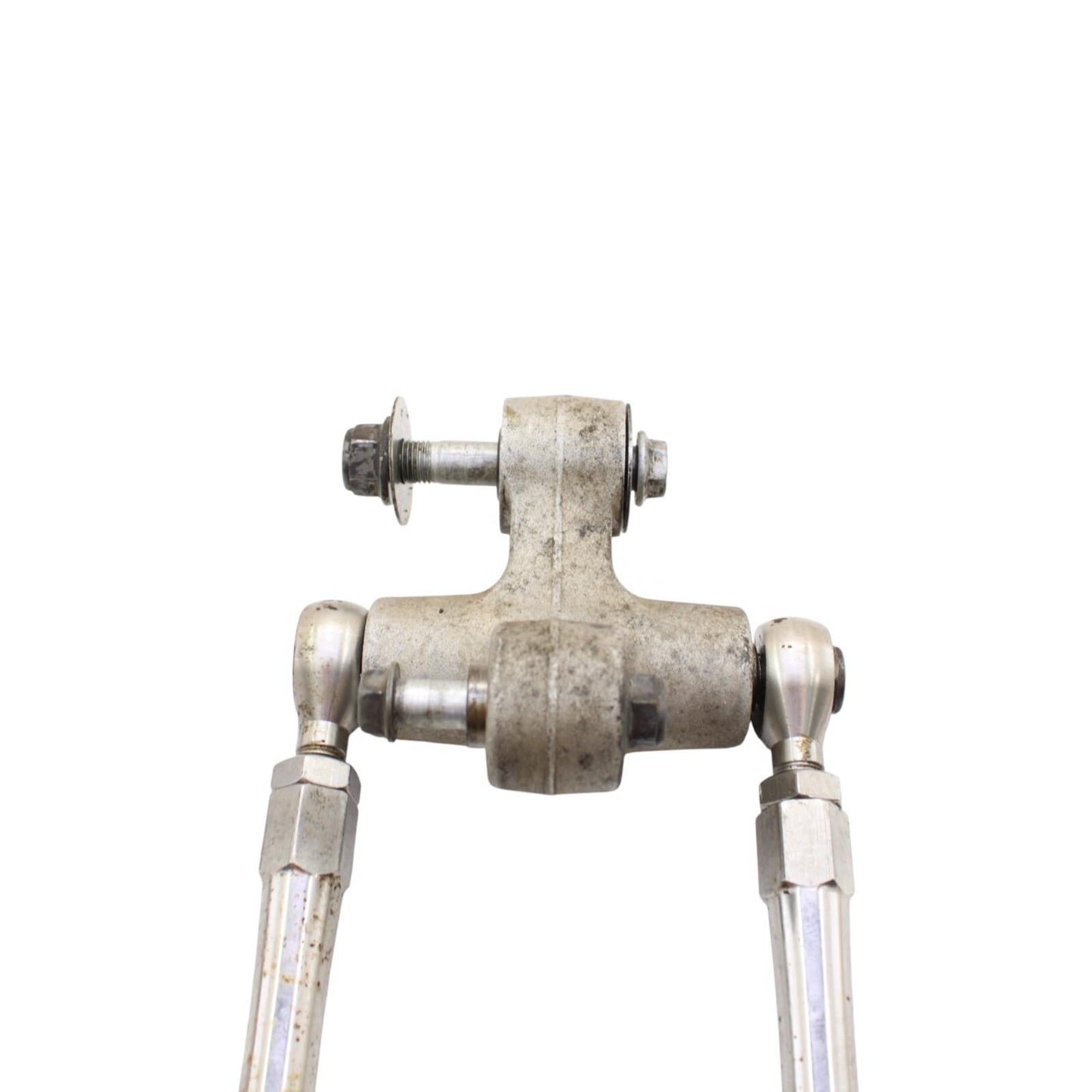 2003 2004 SUZUKI GSXR1000 DOGBONE REAR SHOCK LINKAGE LINK SILVER STRAIGHT