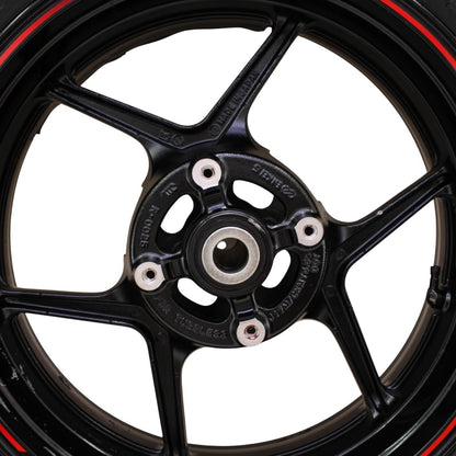 2019 - 2025 KAWASAKI NINJA ZX6R REAR WHEEL RIM TIRE STRAIGHT BLACK STOCK