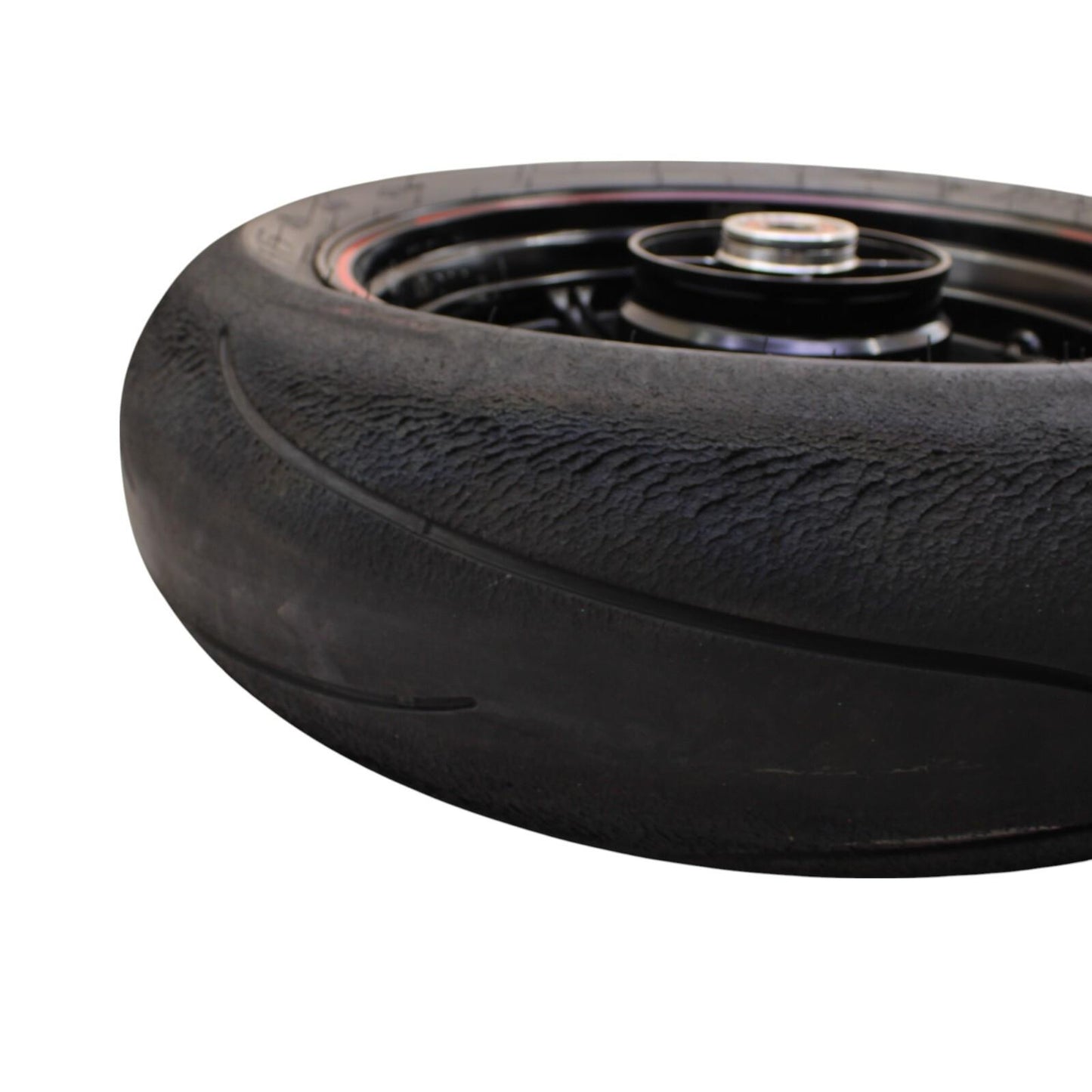 2019 - 2025 KAWASAKI NINJA ZX6R REAR WHEEL RIM TIRE STRAIGHT BLACK STOCK