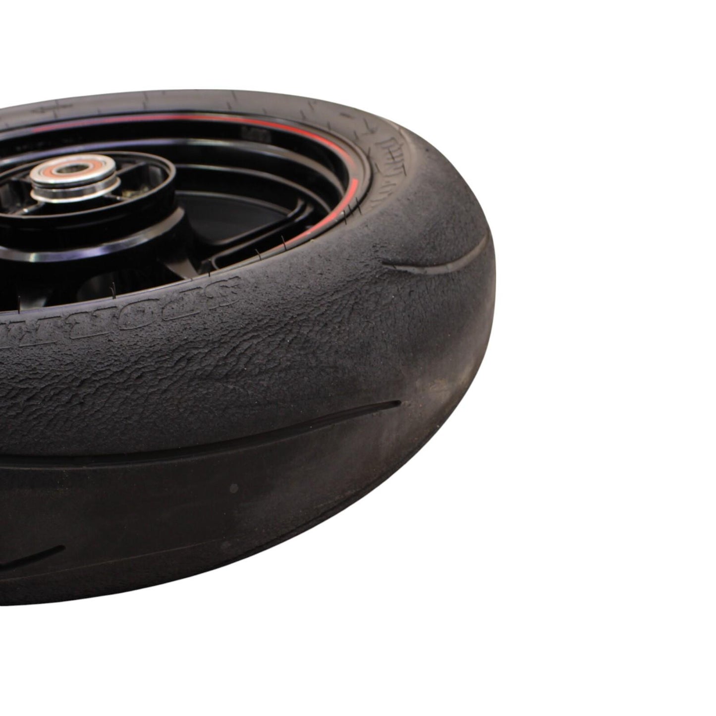 2019 - 2025 KAWASAKI NINJA ZX6R REAR WHEEL RIM TIRE STRAIGHT BLACK STOCK