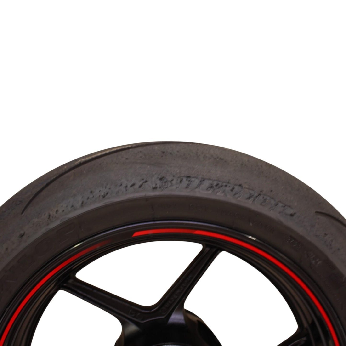 2019 - 2025 KAWASAKI NINJA ZX6R REAR WHEEL RIM TIRE STRAIGHT BLACK STOCK