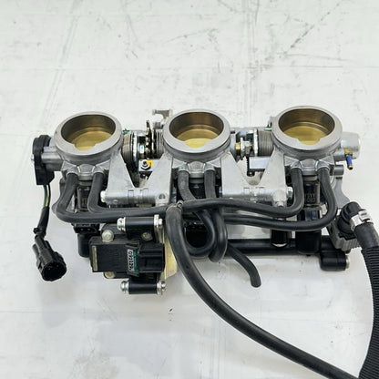 2013 - 2017 TRIUMPH DAYTONA 675 THROTTLE BODY FUEL INJECTORS MAIN RAILING STOCK