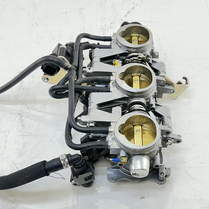 2013 - 2017 TRIUMPH DAYTONA 675 THROTTLE BODY FUEL INJECTORS MAIN RAILING STOCK